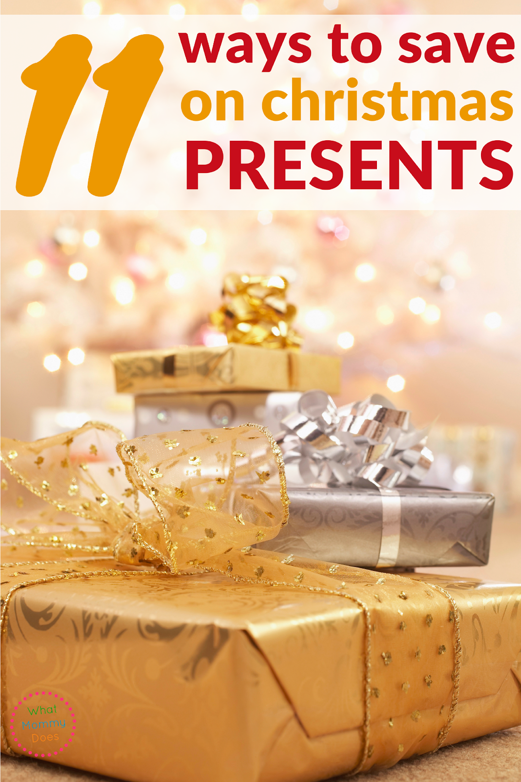 11 Ways to Save on Christmas Presents - Learn all the best ways to save money on Christmas gifts. If you have a tight Christmas budget, you can still enjoy the holiday without going broke!