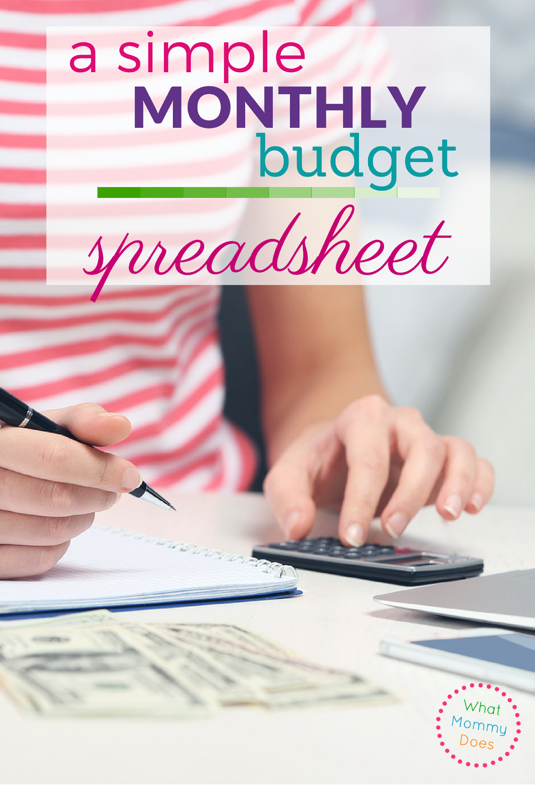This amazing and FREE monthly expenses spreadsheet will help you start a budget and keep track of your monthly spending!