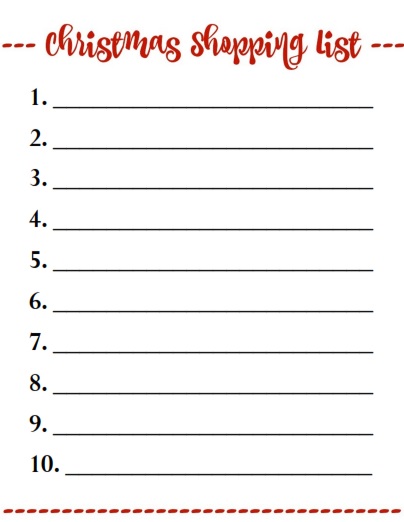 Printable Christmas Gift List What Mommy Does
