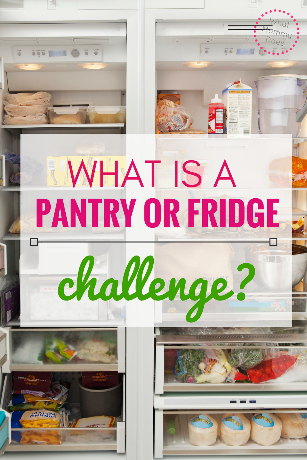 What is a Pantry Challenge? Finding Money in the Pantry or Fridge
