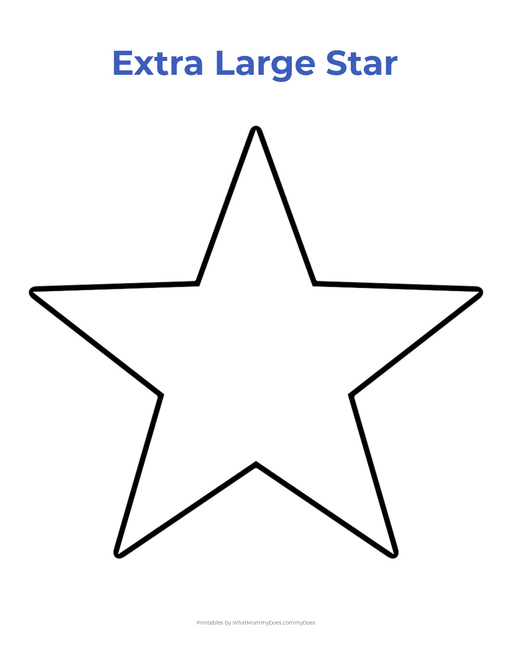 DIY Easy Star Stencil. 