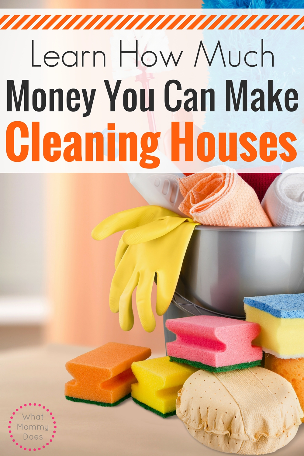 Make Money Cleaning Houses - A great guide to starting a lucrative side hustle by cleaning houses!
