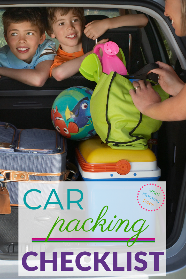 Printable Car Packing List Traveling with Kids What Mommy Does