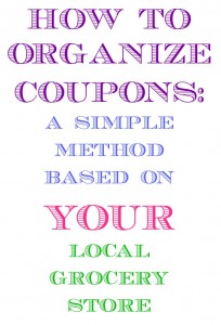 How to Organize Coupons