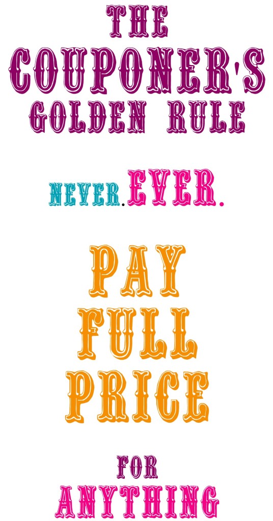 Couponers Golden Rule