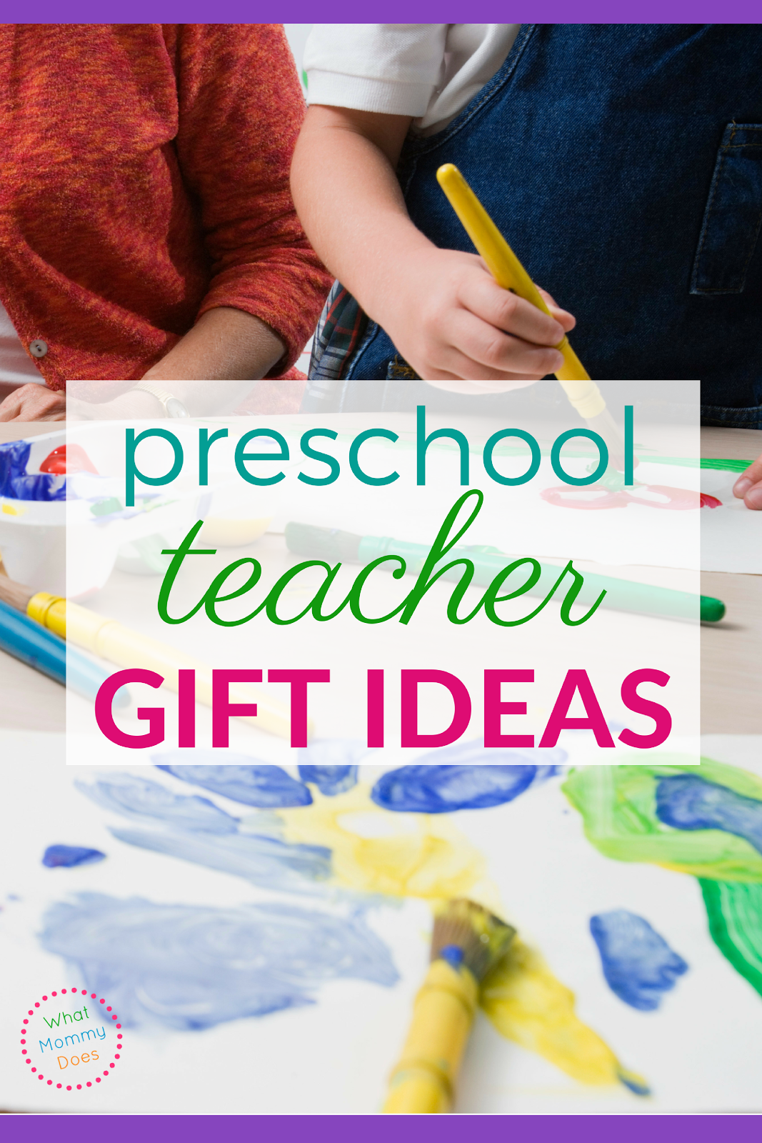 Lots of great preschool teacher gift ideas here! Some are DIY and others can be bought if you don't have the time. A gift is a great way to say THANK YOU to your child's teachers at the end of the year.