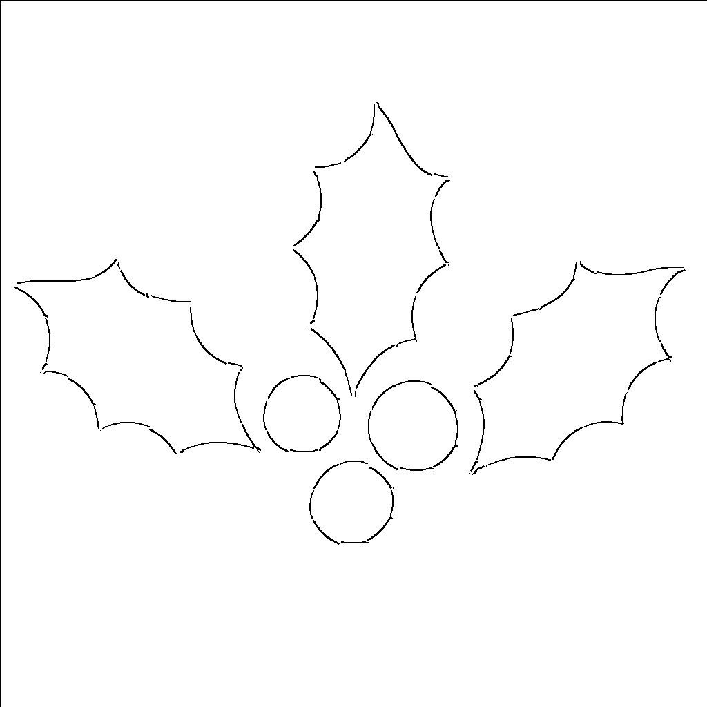 holly-leaf-template-christmas-coloring-page