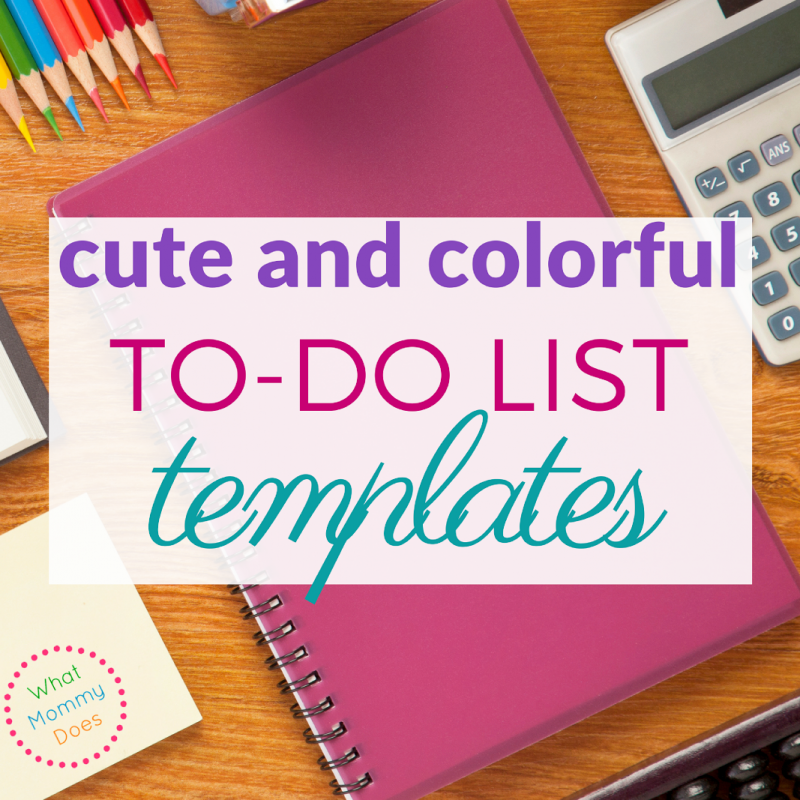 Free Printable To Do List Templates - good for chores, meal planning, and random list making! :)