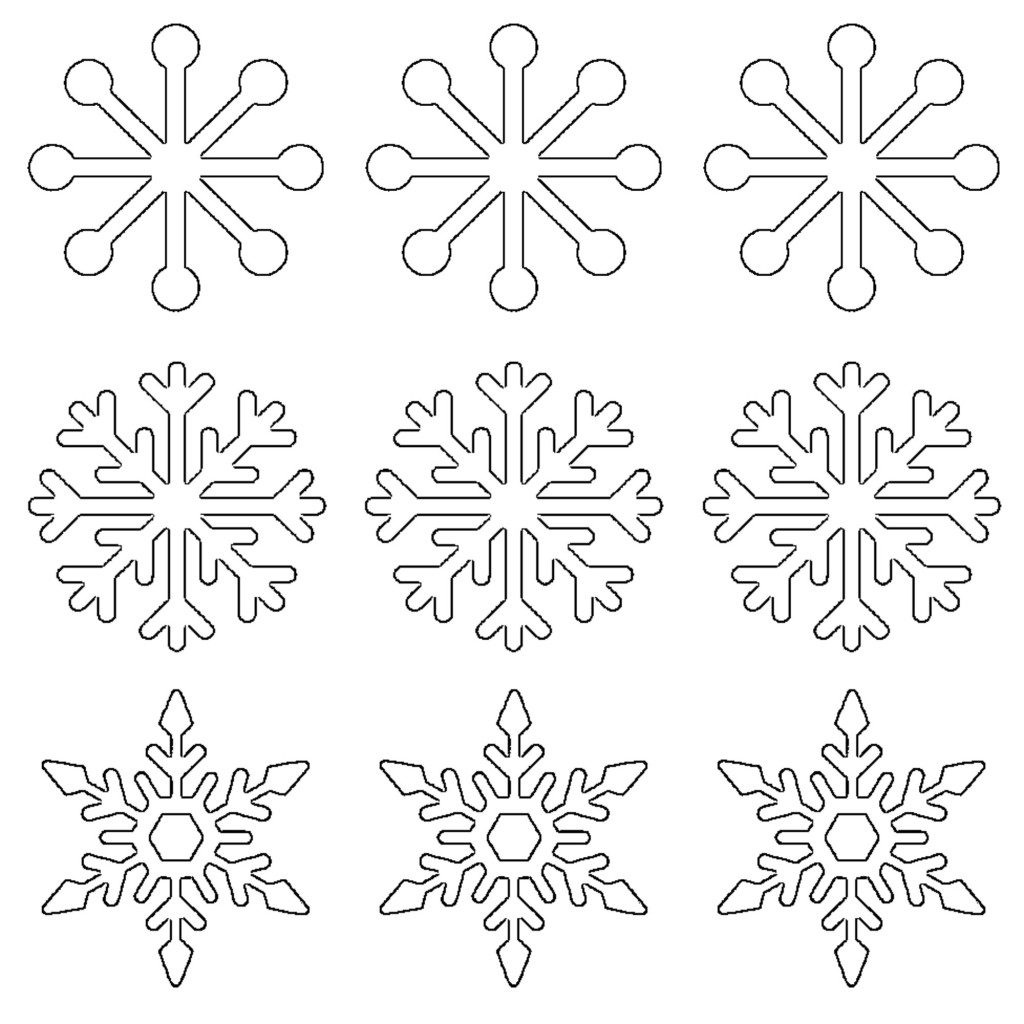 Free Printable Snowflake Templates – 10 Large & Small Stencil Patterns -  What Mommy Does