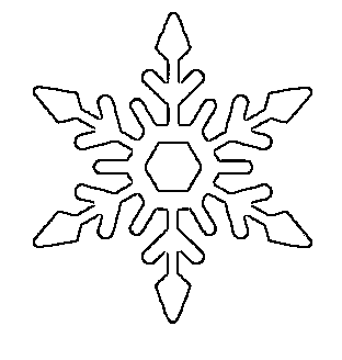 Free Printable Snowflake Templates – 10 Large & Small Stencil Patterns   Snowflake template, Snowflake coloring pages, Printable snowflake template