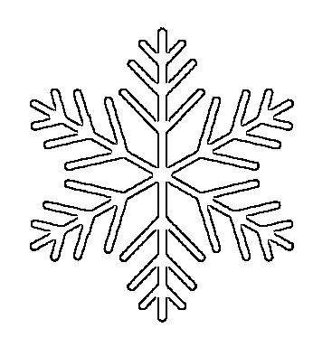 large snowflake pattern - free printable