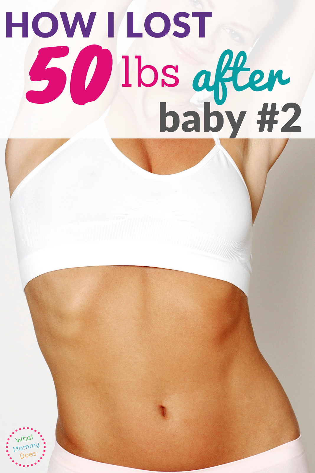 Weight loss after baby - Find out how this mom was able to lose 50 pounds, after her third child! Amazing post pregnancy tips here!!