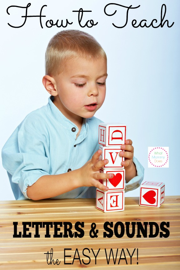 the easiest way to teach kids their letters