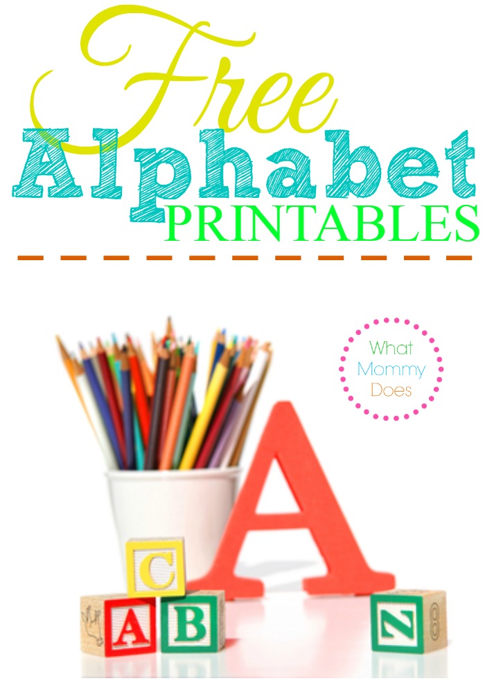 Free Alphabet Printables Letters Worksheets Stencils Abc Flash Cards What Mommy Does