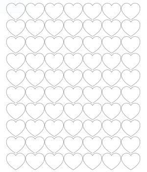Printable Heart Shapes - Tiny, Small &amp; Medium Outlines - What Mommy Does