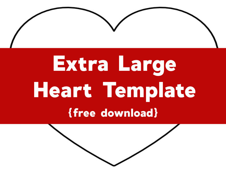 Free Printable Heart Templates (Different Sizes & Colored Hearts)