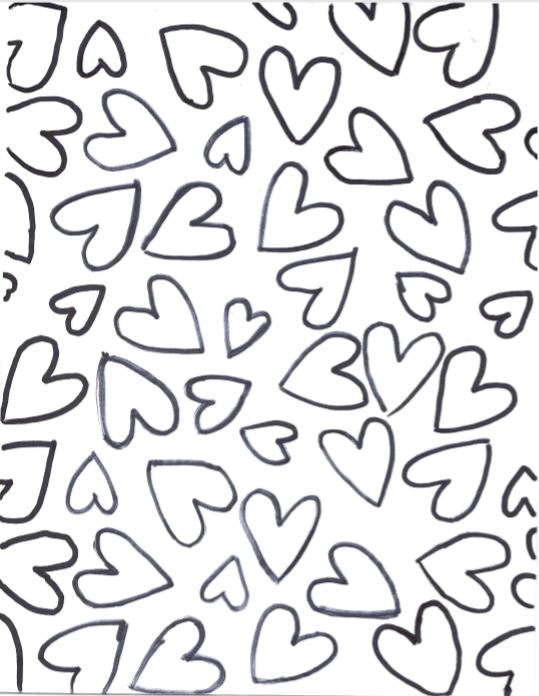 lovely heart collection  blank heart coloring pages