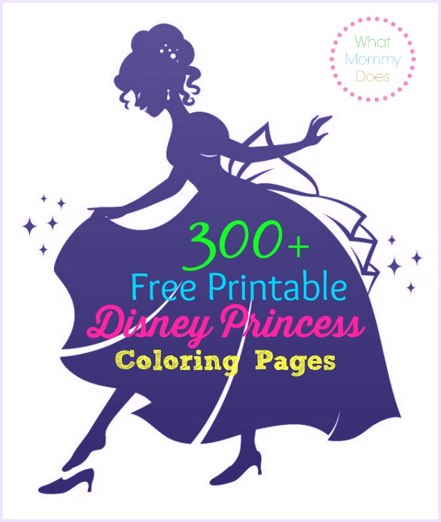 300+ Free Printable Disney Princess Coloring Pages to Print Out