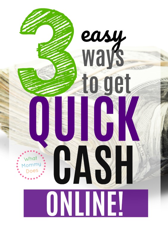 …a few super simple ways to get fast cash online. Do you know how surprised I was at how fast I got my first $5?! | easy ways to make money #extracash | Money Making Ideas for Moms 