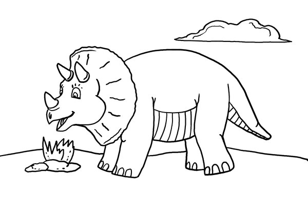 free dinosaur printable coloring pages