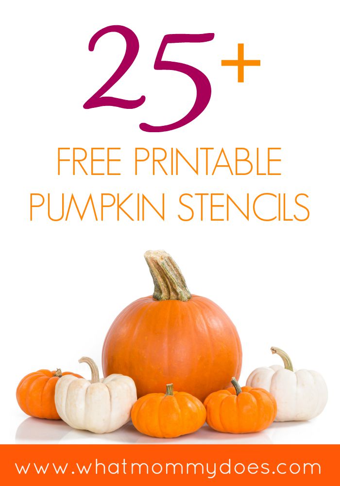25 Free Printable Pumpkin Stencils What Mommy Does