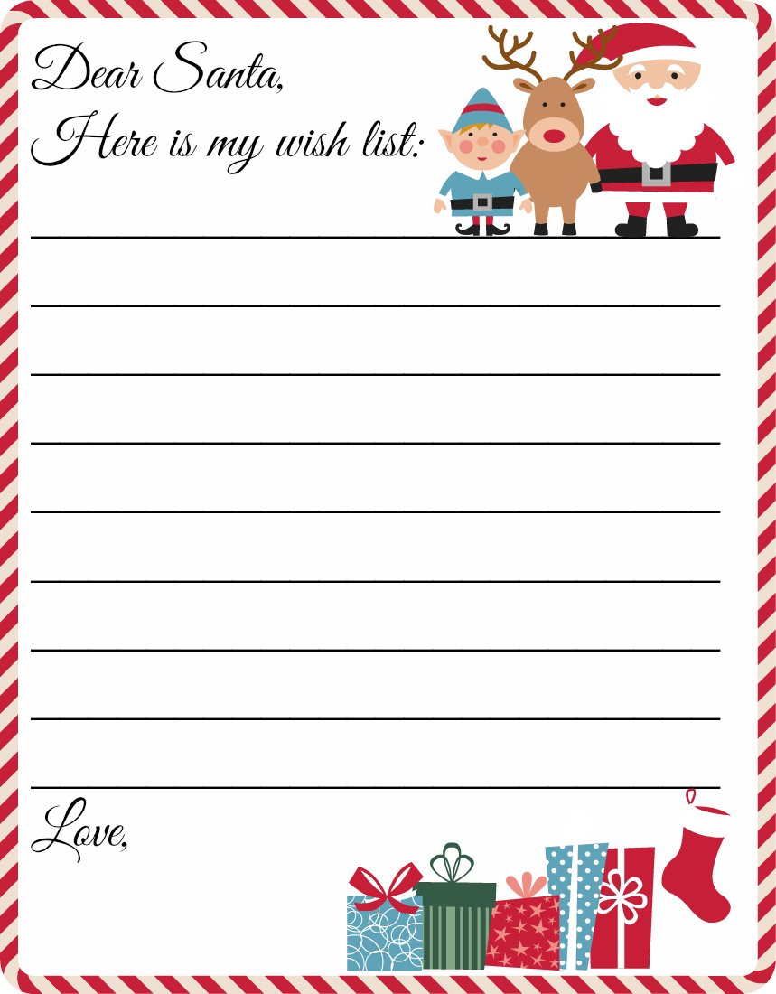 Free Santa Letter Templates + How to Mail a Letter to Santa - What With Regard To Christmas Letter Templates Free Printable