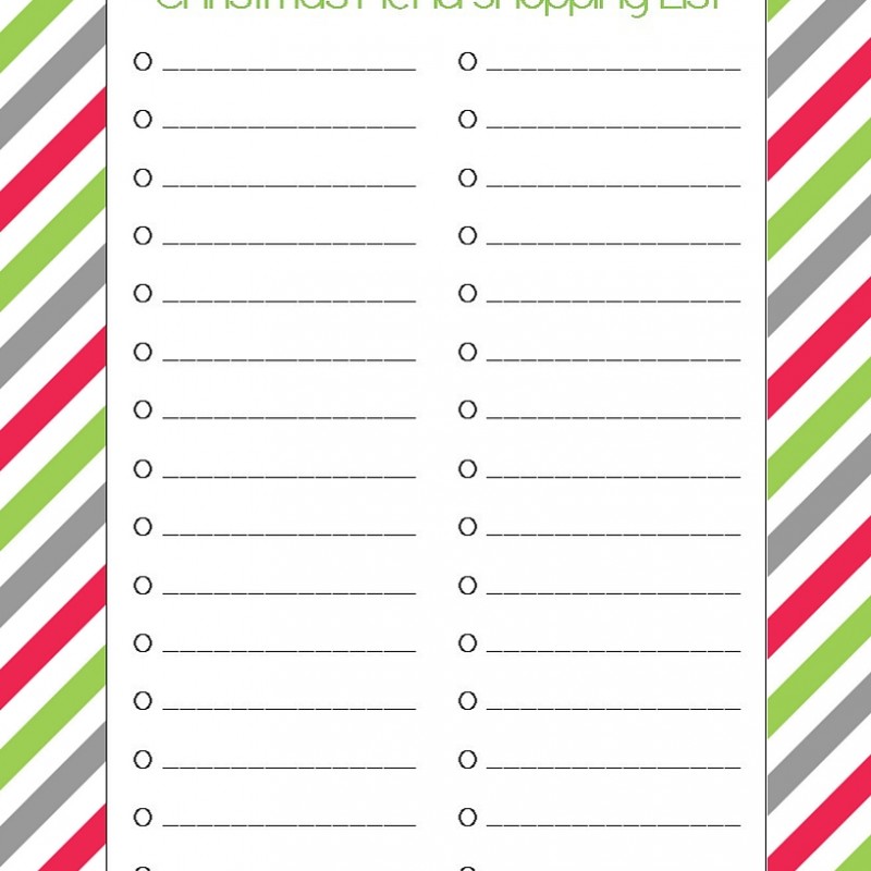 Printable Christmas menu shopping list - I'm such a planner! I'm gonna use this template to plan out my Christmas menu ahead of time!