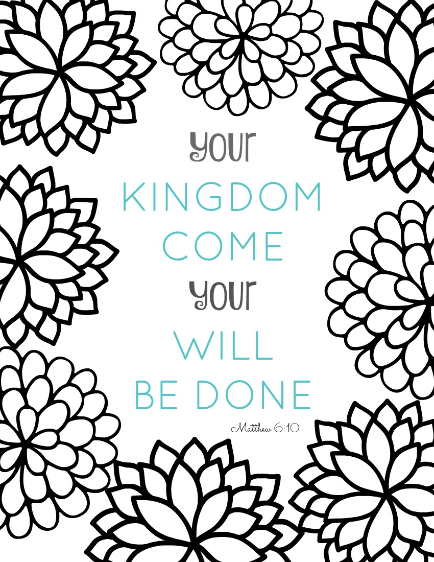 Free Printable Bible Verse Coloring Pages Pretty Flower Design What Mommy Does