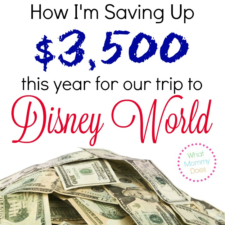 Disney World can be a budget buster if you don’t plan to save up money ahead of time. Here are the ways I’m going to save up $3,500 for our Disney trip this year.