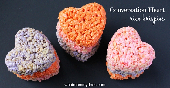 Super easy to make Valentine's Day Rice Krispie treats! They look especially lovely stacked 3-high in bags…perfect for the kids' class parties at school or even teacher gifts. I LOVE simple yet impressive ideas like this!