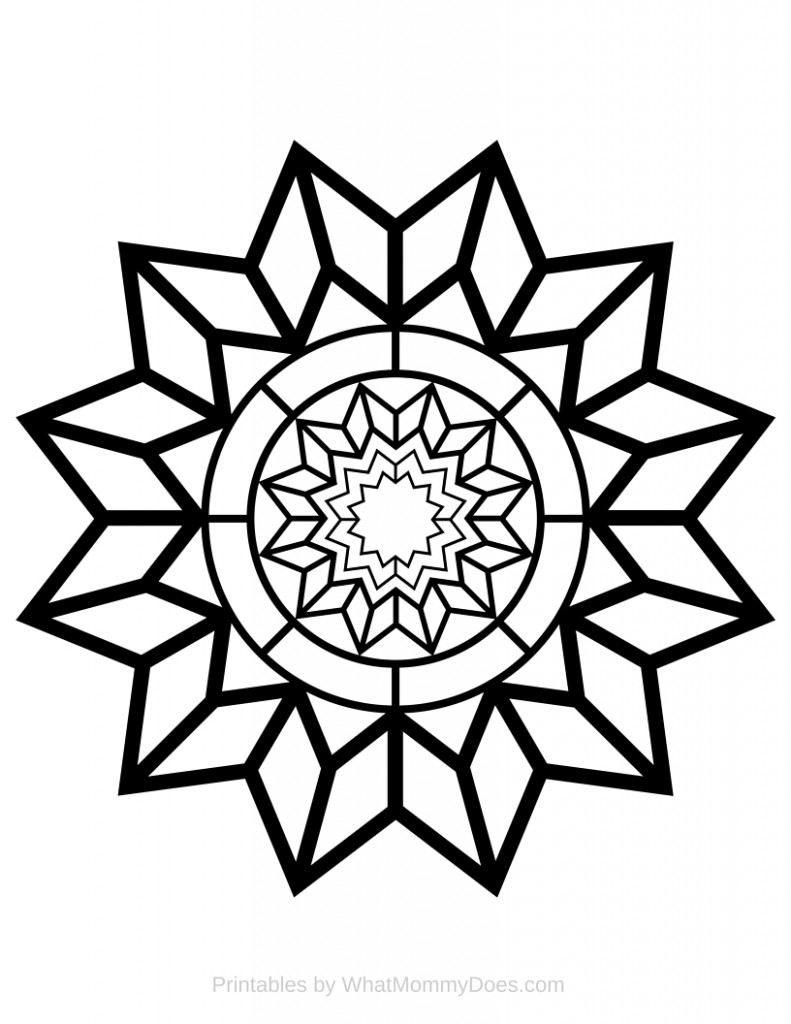 Free Printable Adult Coloring Page Detailed Star Pattern What Free Printable Adult Coloring Page Detailed Star Pattern What