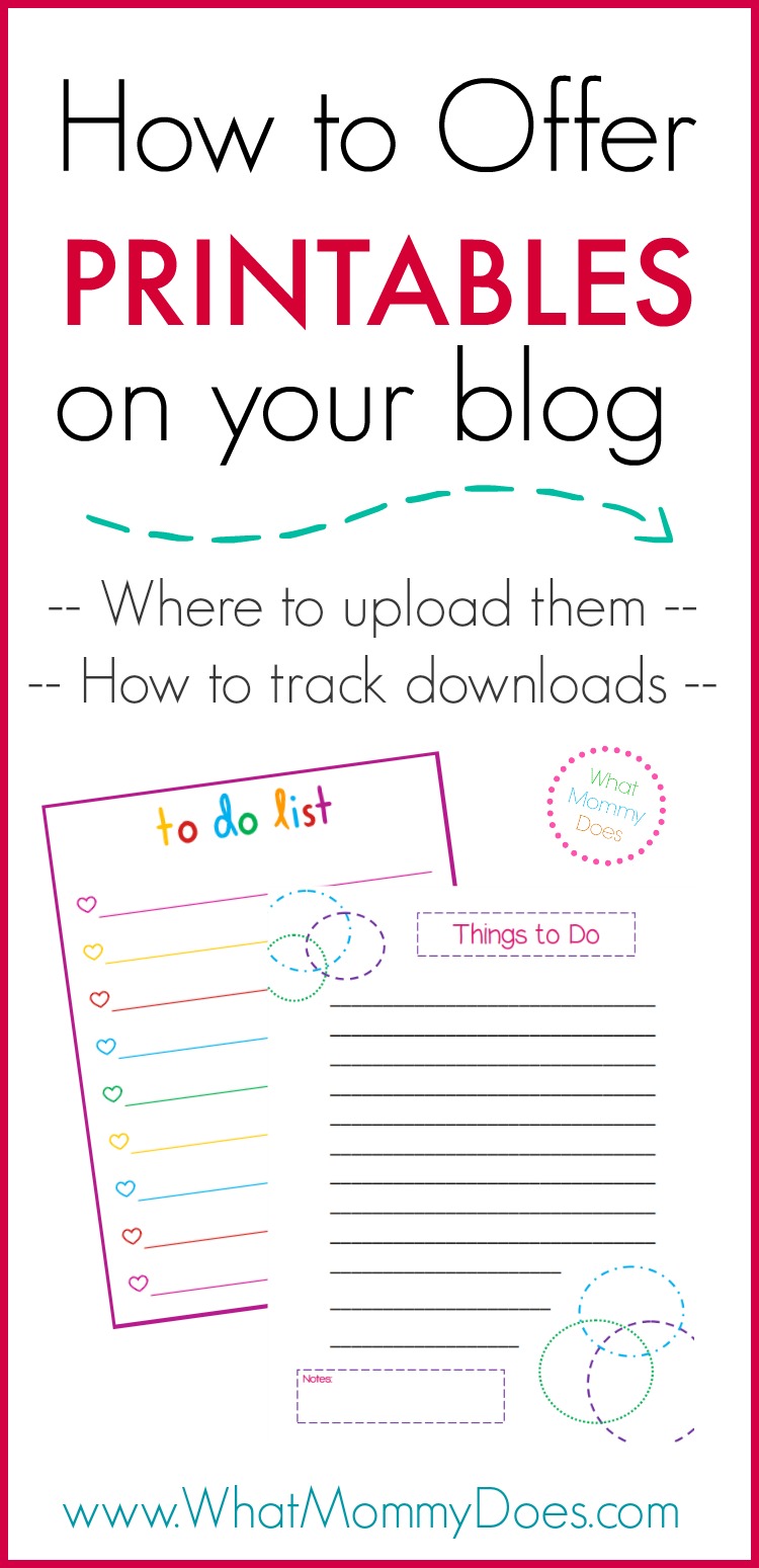 How to Offer Printables on Your Blog