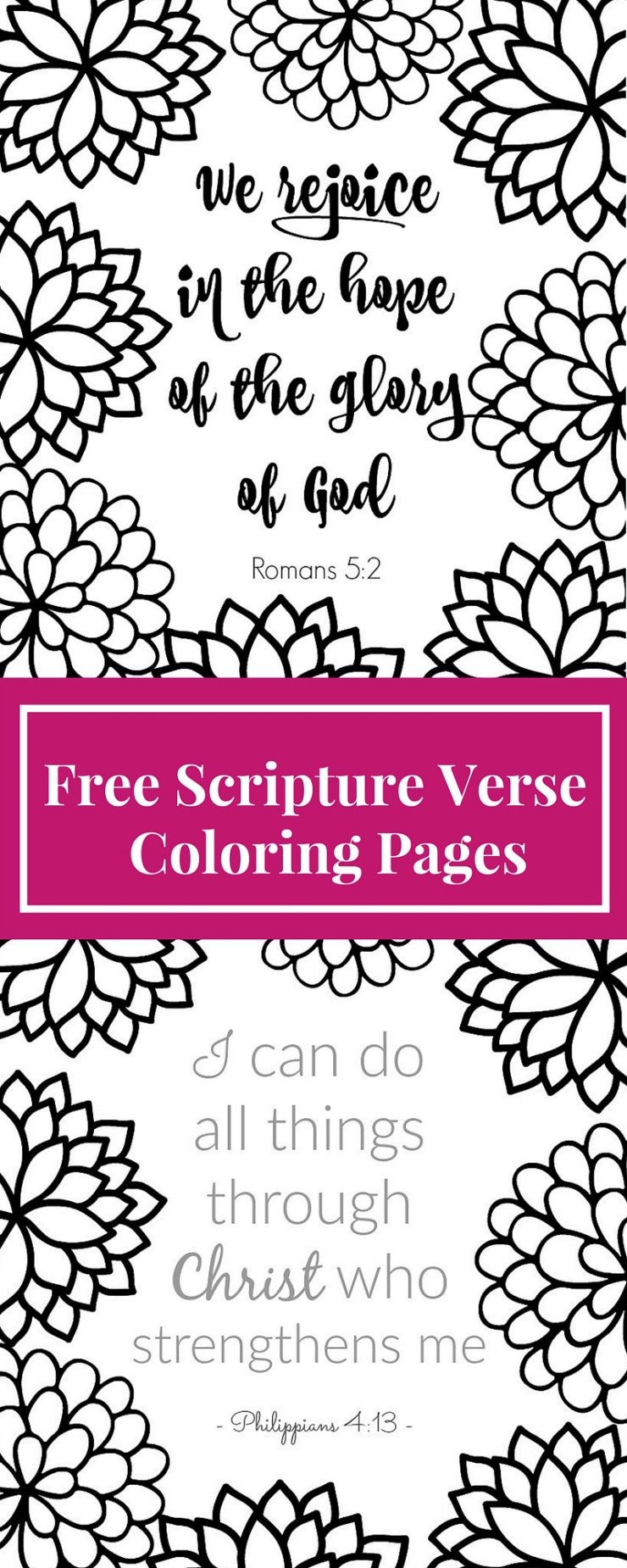 I just got into coloring pages again as a grown up! These Bible verse coloring page printables are inspirational, fun & relaxing to color. This blog has tons of free printable adult coloring pages with Christian themes.