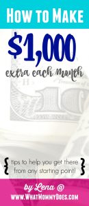 how to make 1000 extra each month