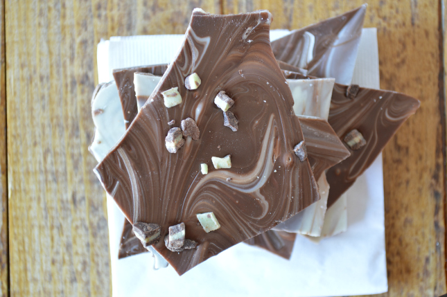 Chocolate Mint Bark from Our Thrifty Ideas