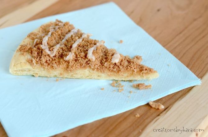 Cinnamon Crumb Dessert Pizza from Creations by Kara