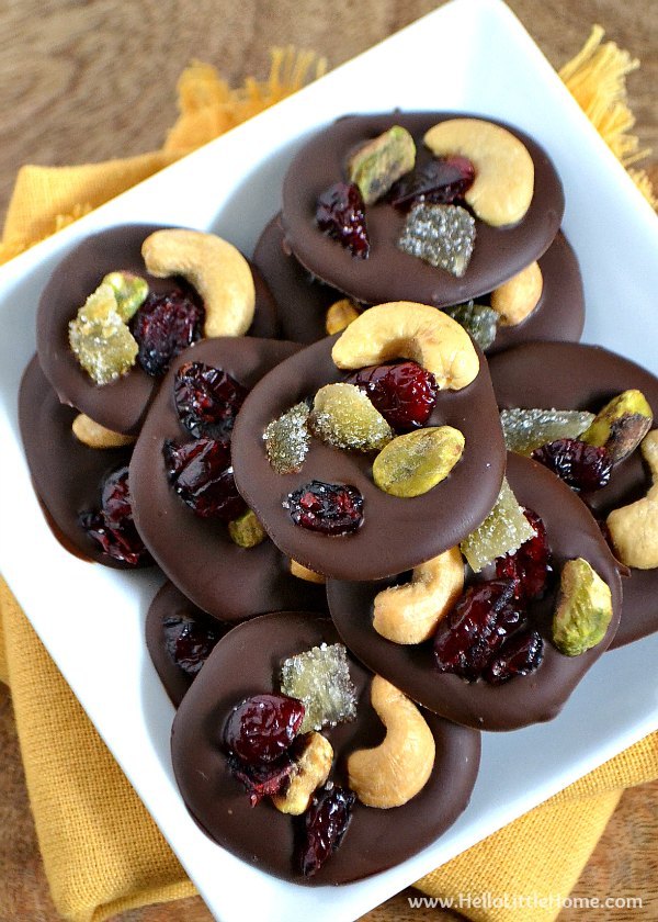 Chocolate Fruit and Nut Clusters from This Pinning Mama