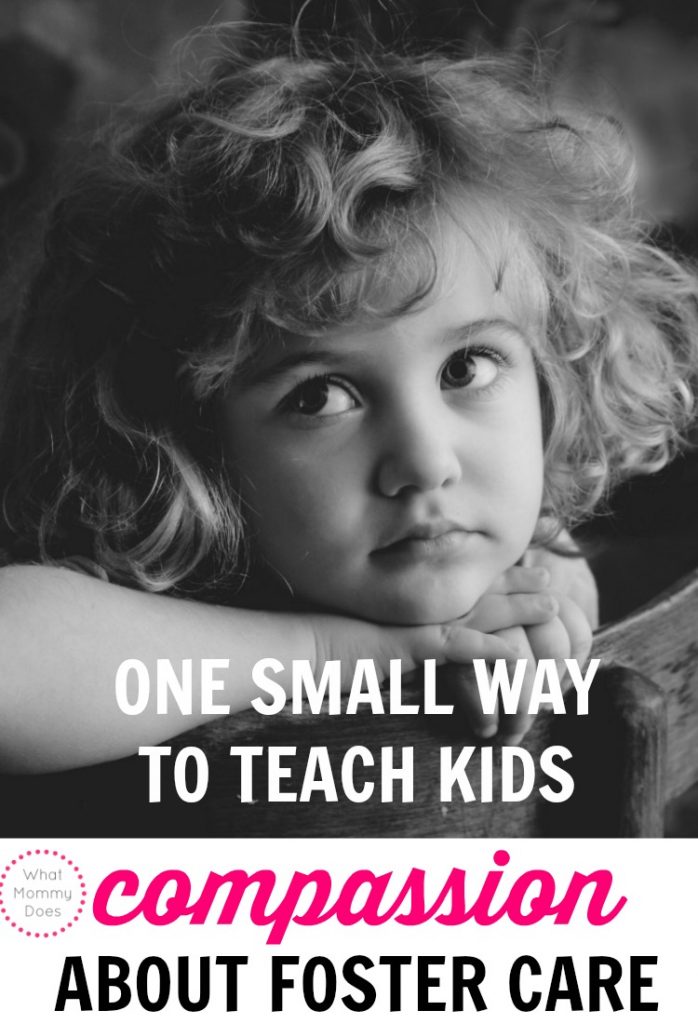 I like to teach my kids compassion about helping others any time I can....today we learned about the foster care system.