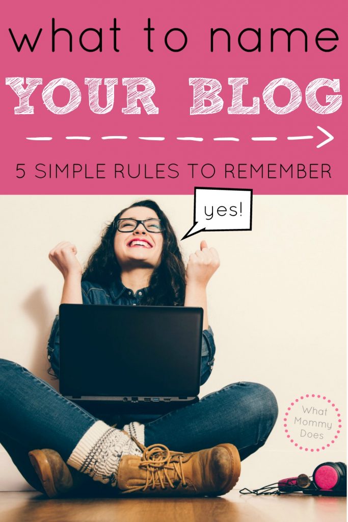 what to name your blog simple rules