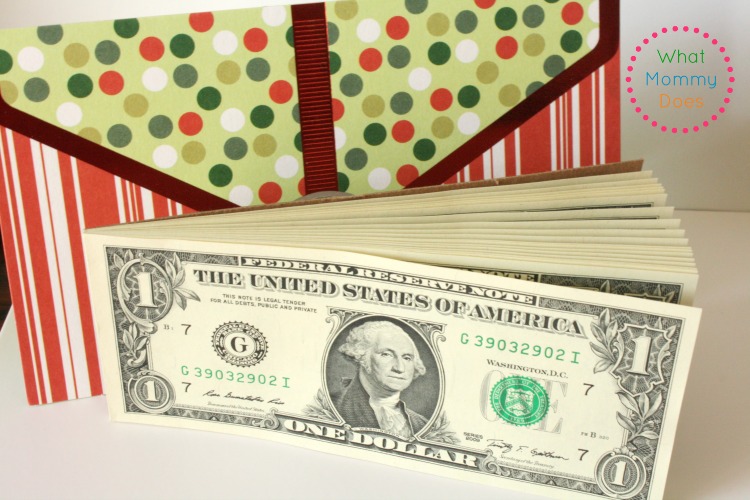 dollar bill pads as a gift idea