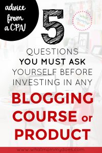 Before you ever invest a single dime into your blog, you need to read this!! This should be mandatory reading for every blogger, new + old. This girl is a CPA who now blogs & she explains exactly how she evaluates blog decisions as a CPA. She runs her blog like a business, not a hobby, and earns over $13K per month! I'm going to use these methods. | money making blog, online entrepreneur tips, blogging ideas, make money blogging
