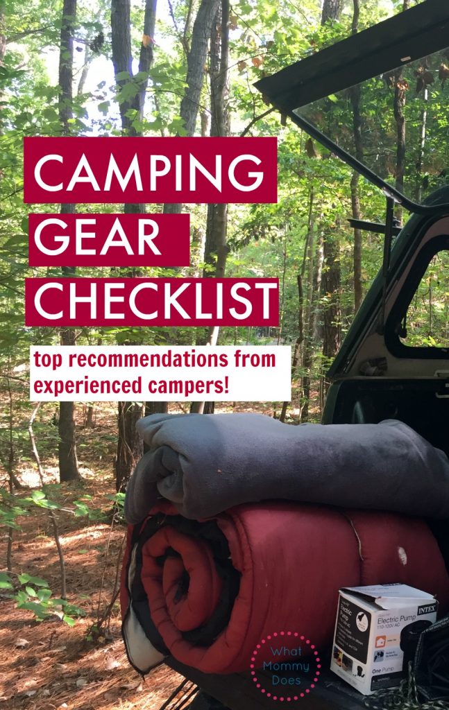 Camping gear you need if you REALLY want to be prepared! What Mommy Does