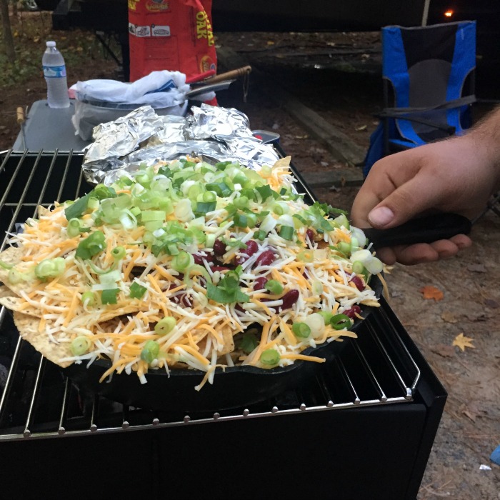 Campfire nachos are super easy and a big hit with large groups. Will you make enough for everyone?