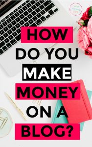 Considering a blog to make money from home? If you start a blog & build it up over the next year or two, you can have a GREAT passive income stream! In this post, Lena explains in detail how blogs make money! | money making ideas for moms, earn extra income from home, #extracash