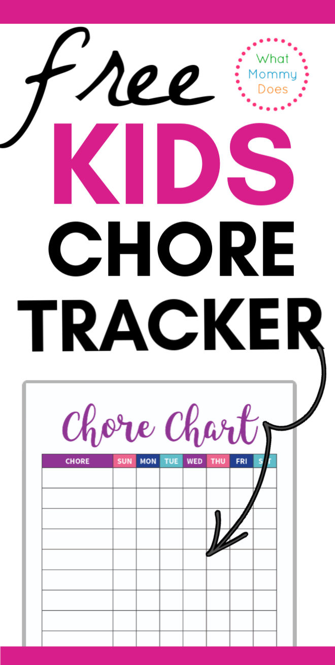 Free Printable Chore Chart Template from www.whatmommydoes.com