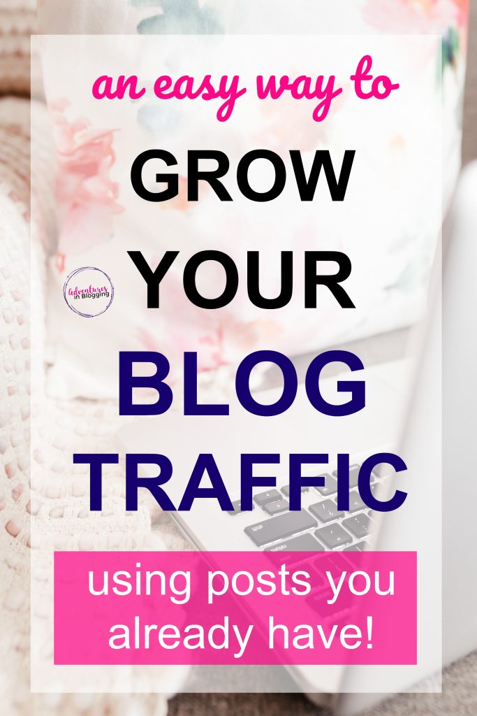I learned this strategy from watching how professional bloggers managed to get lots of blog traffic without trying very hard. It's wayyyyy easier than you think to grow your blog using blog posts you already have. This works especially well on Pinterest! Grab this guide while it's still available. You can learn how to get more traffic within minutes and implement the tips today! | make money blogging, awesome blogging tips