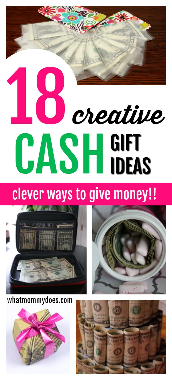 18 Brilliant & Creative Ways to Gift Money! Who doesn't love getting money for Christmas! It's so fun & smart to package up cash presents this way! Check out all 18 unique money gift ideas great for last minute options too | #Christmas #GiftIdeas #GraduationGifts #BirthdayGifts 