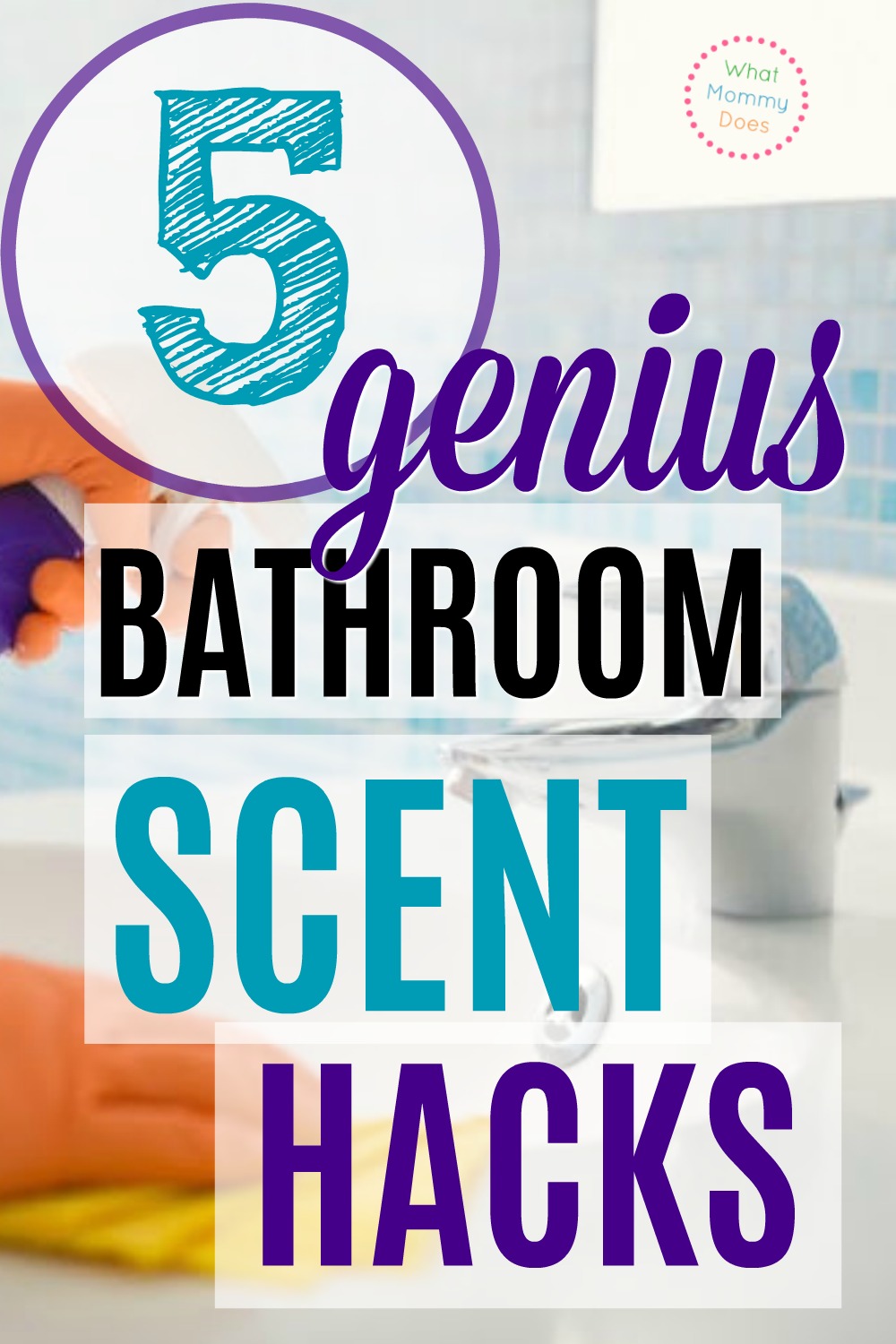 If you want your bathroom to smell fresh (even after someone poops!), you NEED to read this! This explains where you can get the exact BEST smelling fragrance diffuser for bathrooms, the best poop scent masking spray available, and natural cleaning tips! You WILL get rid of bad smells if you follow this checklist. 