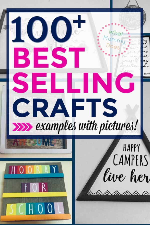 100+ Hottest Crafts to Make and Sell! An incredible list of things to make and sell…super easy ideas anyone can do, even kids and teens. New series on ways to make extra money from home as a stay-at-home-mom!&nbsp;