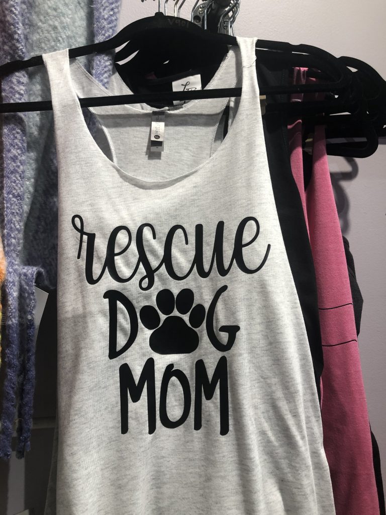 rescue dog mom shirt